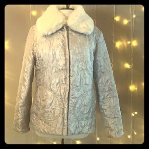 MODA International silver winter coat.
